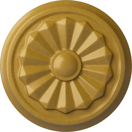 Ekena Millwork Olivia Ceiling Medallion (Fits Canopies up to 2 1/8"), 7 7/8"OD x 1 1/8"P, Iridescent Gold CM07OLIGS
